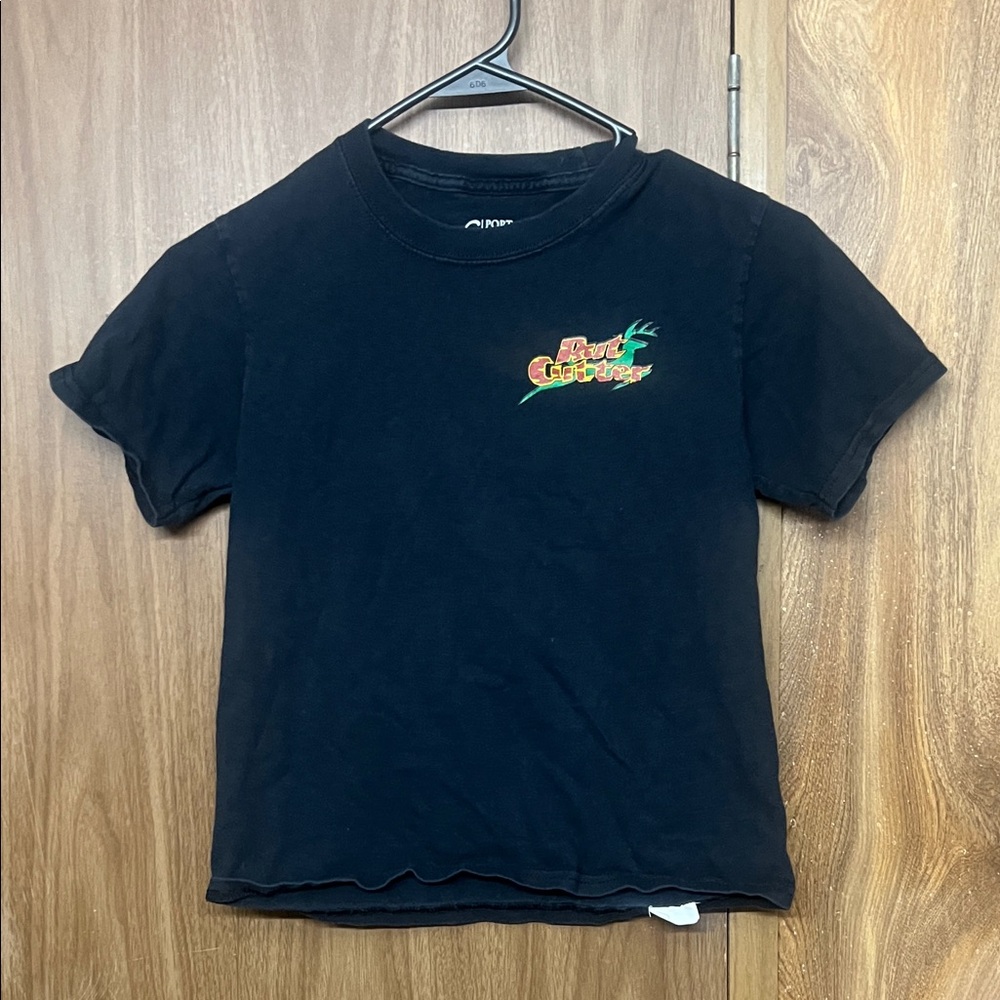 Port and Company Black Tee with Vibrant Graphic